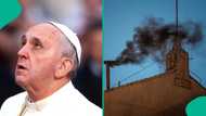 Conclave: Video shows moment black smoke escaped from Vatican chimney as first day ends in deadlock