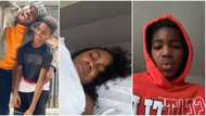 Timi Dakolo’s son trolls mum as she sleeps with mouth open, features her in funny challenge, video trends