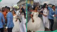 Drama as bride cancels her wedding on D-day after finding out groom cheated on her, videos emerge