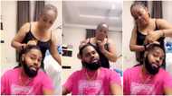 Rita Daniels laments as grown son makes her do his hair in funny video, fans react: “You don’t have a choice”