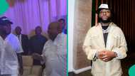 Davido surprises uncle, Gov Adeleke, at his 65th birthday party, fans gush as they dance to his song