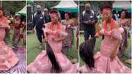 It's your day, enjoy it: Bride in peach gown dishes cool dance moves standing at same spot, video melts hearts