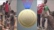 Construction labourers seen in video appreciating themselves, award medals to 1st, 2nd and 3rd best in Kaduna