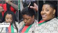 "She is beautiful": Lady chops off her dreadlocks after 12 years, video shows her stunning new look