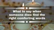 What to say when someone dies: find the right comforting words