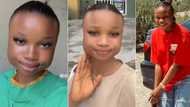 "Face be like box": Pretty girl goes viral after showing off her unique facial features, people react