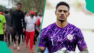 Maduka Okoye shows off dance moves to Ogene music during Enugu visit