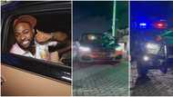 "Baddest of all time": Davido's convoy with security detail as he goes out in his N394m Maybach causes stir