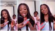 Davido's baby mama Sophia Momodu shares Imade's hilarious reaction to her singing