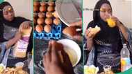 "For this economy?": Lady fries crate of eggs first week in husband's house, her video angers people