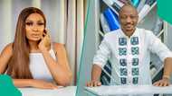 May Edochie's ring as she rocks unique outfit by celebrity tailor Seyi Vodi captures attention