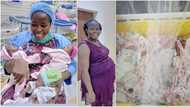 Jubilation as Nigerian woman gives birth to triplets after 11 years of marriage and 6 miscarriages