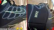 Man disappointed after buying fake Nike shoes at night, netizens react: "Imeandikwa Mike"