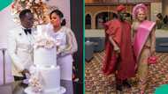 Church founder Pastor Amos Fenwa remarries 2 years after his wife passed on, wedding photos go viral