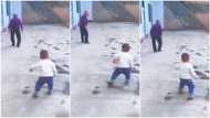 Funny video captures moment kid walks like grandma, he copies woman's steps after living with her for 3 days
