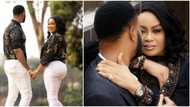 "Oga is not showing face": Nkiru Sylvanus shares stunning pre-wedding photos, hubby's identity still a mystery