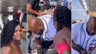 Man catches girlfriend travelling to meet another man after claiming to go see her father, video sparks reactions