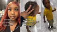 "Men think he's my son": Nigerian lady chases little brother away from her at mall, video trends