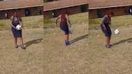 "I like how she bends her back": Curvy teacher in high heels plays football in open field, video goes viral
