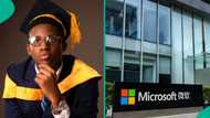 Best graduating student of OOU receives message from tech giant microsoft, people react