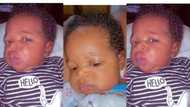 "E dey ready to beat cameraman": Funny video of newborn baby visibly unhappy trends on Instagram