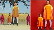 Halloween in Naija: Stephanie Coker, daughter spark huge reactions after dressing as scary Squid Game doll