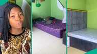 Nigerian woman rejoices as husband changes their bed after 9 years, video shows room transformation