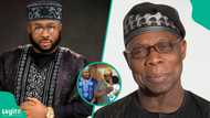 Paternity rumours: Olakunle Churchill clears the air on relationship with ex-president Olusegun Obasanjo