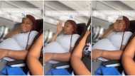 "I would be screaming": Video shows pregnant woman struggling as her water breaks on aeroplane