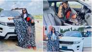 Actress Nkechi Blessing buys back same car she sold to be able to complete her house, fans celebrate her