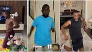 Fans impressed as 50-year-old AY, Omoni Oboli's 52-year-old hubby join Falz's 'KneeDown' challenge