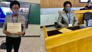 Young Nigerian lady celebrates after bagging MBA, drops adorable photos as she shares experience