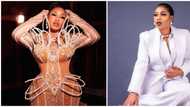 Nigerian fashion: Celebrity designer Toyin Lawani rocks 'social distance dress' in new photos