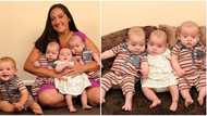 I feel blessed: Mum conceives again 8 weeks after giving birth to cute son, delivers beautiful triplets