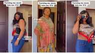 "Your mum is beautiful": Woman wears her daughter's clothes, walks like a model in them, cute video trends