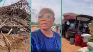 “Everything is gone”: Actress Evan Okoro breaks down as Delta government demolishes her house