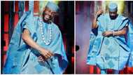 BBTitans: Ebuka Obi-Uchendu dazzles in regal blue agbada, leaves fans impressed