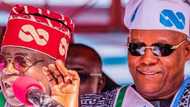 "Thought he went to France to charge battery": Reactions as Tinubu, Shettima appear as Asake, Timaya perform