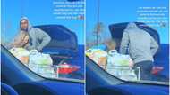 Emotional moment young man helped a woman load groceries in the car only to find out she recently lost her son