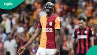 Victor Osimhen reacts to transfer rumours linking him to Arsenal after scoring 2 goals vs Corum