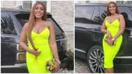 Linda Ikeji marks birthday in gorgeous neon designer ensemble worth N1.8m