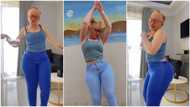 "I miss you": Curvy albino lady with radiant skin dances sweetly in video, catches many men's attention