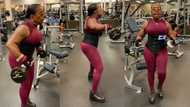 "I want to look like her": Old woman with big muscles and flat tummy storms the gym, lifts heavy weights