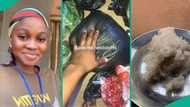 Female student who was battling with 'sapa' visits grandma to eat food, receives foodstuffs and cash