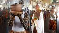 Nigerians react as Catholic church in Abuja celebrates mass using African Traditional materials