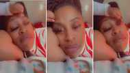 "Don't have kids": Funny clip shows moment baby girl suddenly removed mum's fake eyelashes