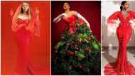 Divas in red: 9 stunning Christmas-themed photos from Nigerian celebrities