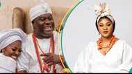 Ooni's third wife reacts as co-wife Olori Ashley welcomes baby boy after losing twins