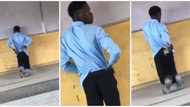 Drama in class as LASU lecturer tells student to kneel in front of others for not tucking in, video goes viral