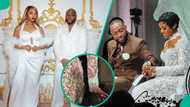 Davido's picture with Chioma draws attention, fans share observation about place Chioma put her hand